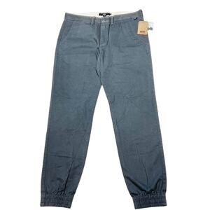 Vans Off the Wall Chino Pants Men 32x28 Gray Modern Fit Khaki Joggers Skater New